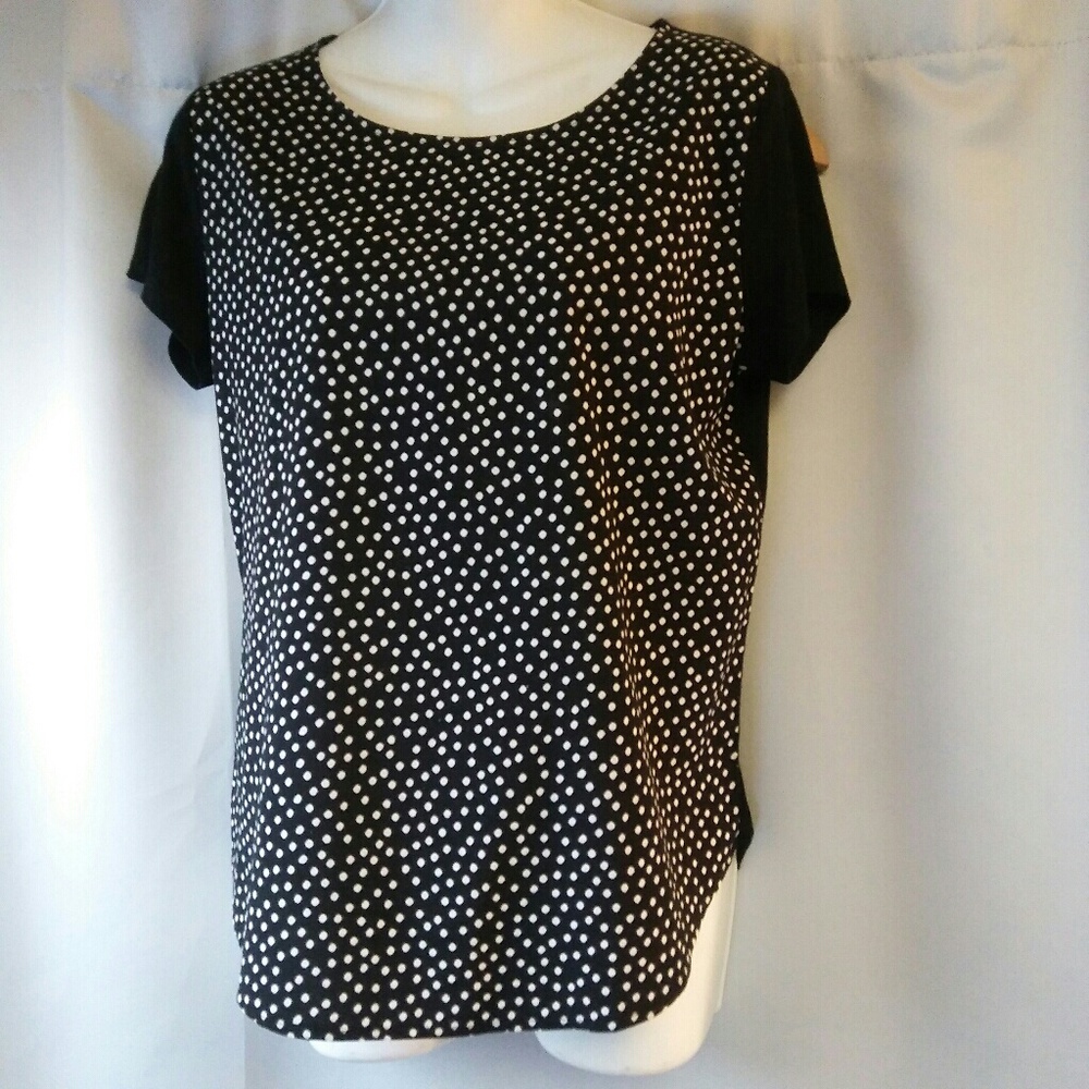 Ann Taylor Factory Polka Dot Blouse, S